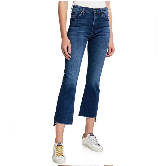 Mother Denim Jeans The Insider Crop Step Fray The Streets are Talking Size 30 - Picture 9 of 10